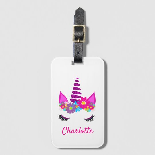 girly luggage tags