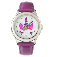 Unicorn Flowery Super Cute Girly Wrist Watch