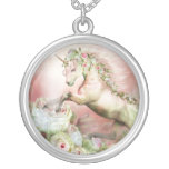 Unicorn For A Rose Wearable Art Necklace