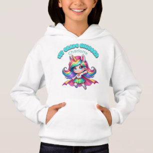 unicorn for girls in grade one hoodie