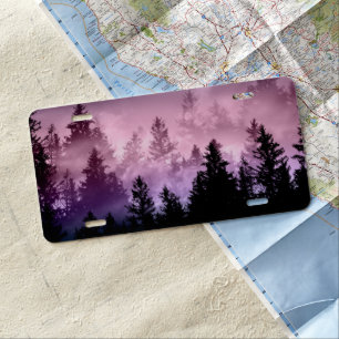 Unicorn Forest Dream #1 #dreamy #wall #art License Plate