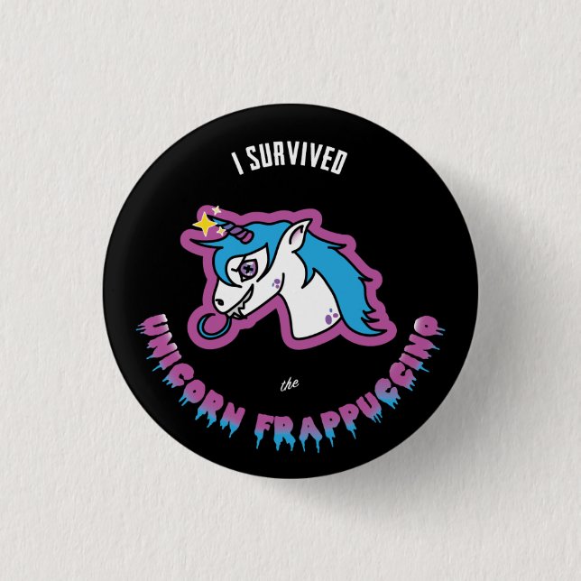 Unicorn Frapp Button (Front)