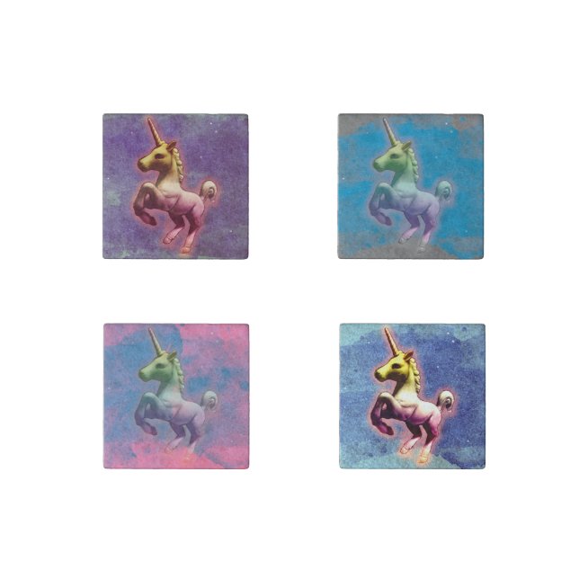 Unicorn Fridge Magnets (Set of 4) (Front)