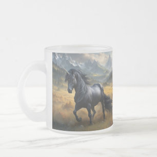 Unicorn Frosted Glass Coffee Mug