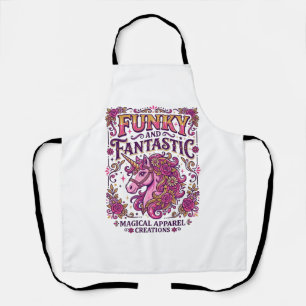 Unicorn Funky and Fantastic Stylish Zazzle Design_ Apron