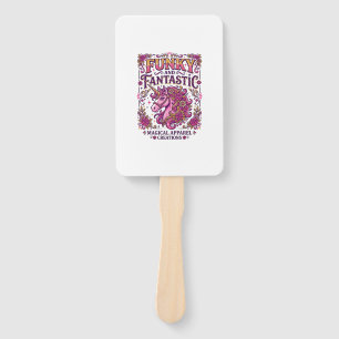 Unicorn Funky and Fantastic Stylish Zazzle Design_ Hand Fan