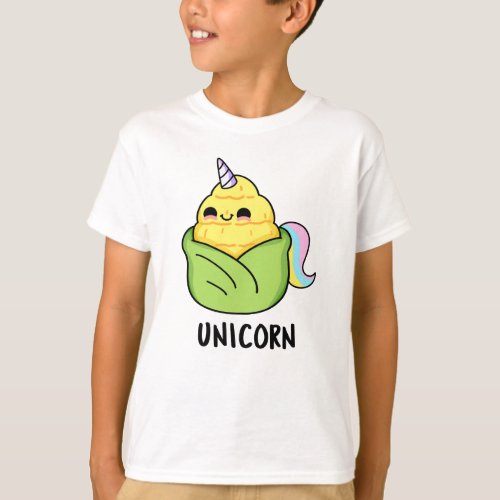 Unicorn Funny Baby Corn Pun  T_Shirt