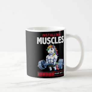 Unicorn Funny Bodybuilding Flexcorn Humor Gym Cute Coffee Mug