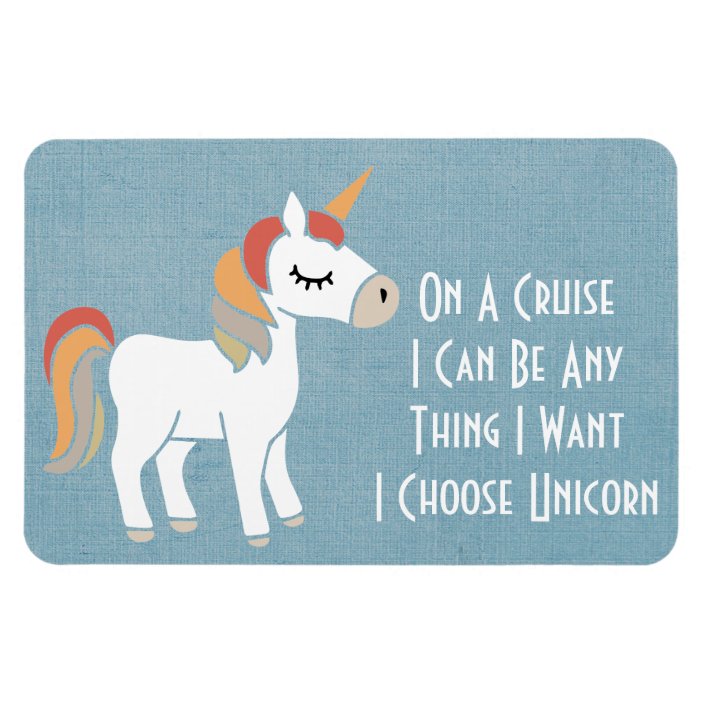 Unicorn Funny Cruise Ship Cabin Stateroom Door Magnet Zazzle