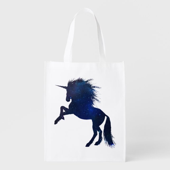 Unicorn Galaxy Grocery Bag (Front)