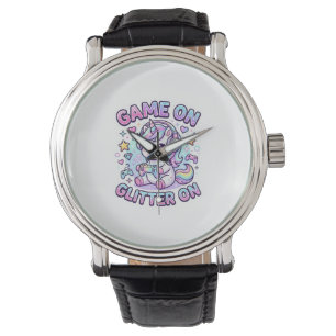 Unicorn Game On Glitter On Graphic Design Merch De Watch
