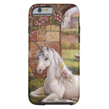 Unicorn Garden Tough Iphone 6 Case by thecoveredbridge at Zazzle