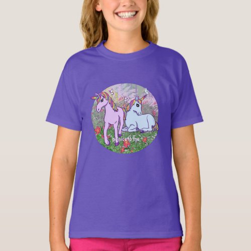 Unicorn Garden Kids T_Shirt