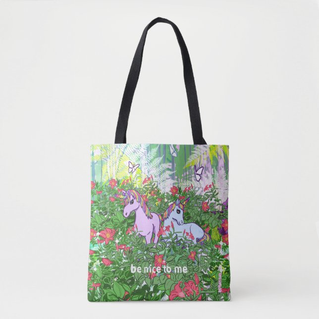 Unicorn Garden Tote (Front)