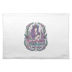 Unicorn Garden Witch Unicorn Colorful Apparel Grap Cloth Placemat