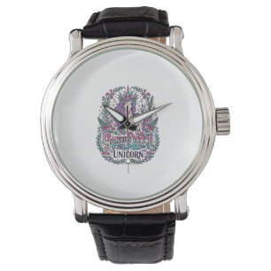 Unicorn Garden Witch Unicorn Colorful Apparel Grap Watch