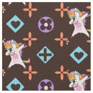 Unicorn Gay Dabbing Pride LGBT Lesbian Rainbow Fabric