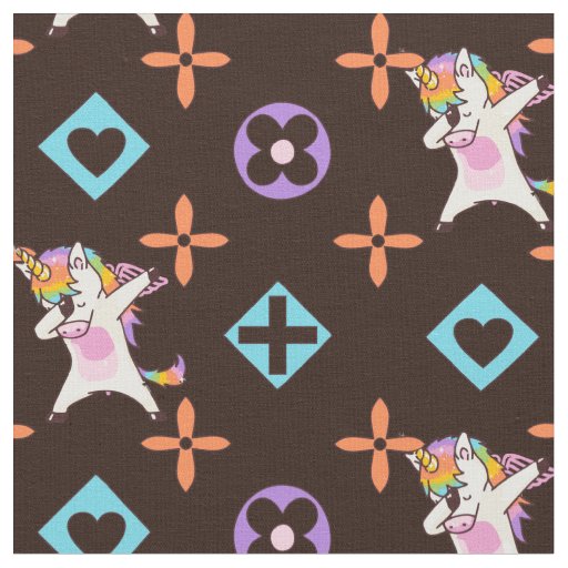Unicorn Gay Dabbing Pride LGBT Lesbian Rainbow Fabric