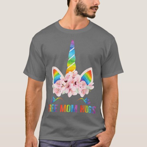 Unicorn Gay Pride LGBT T  Lesbian Rainbow  T_Shirt