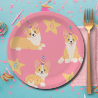 Unicorn Girl Birthday, Corgi Custom Age