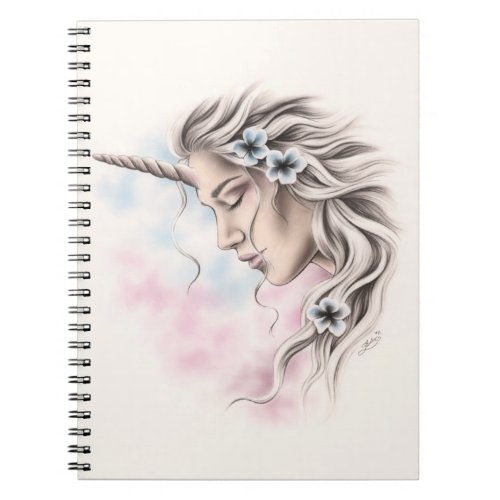 Unicorn girl of light Notebook