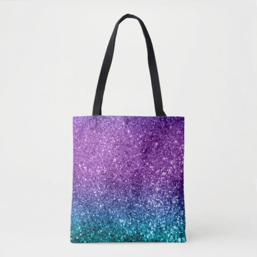 Unicorn Girls Glitter 10 shiny Tote Bag