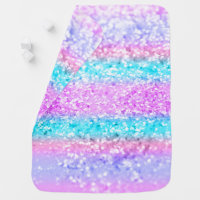 Unicorn Girls Glitter #15 #shiny Baby Blanket