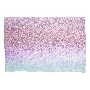 Unicorn Girls Glitter #1d (Faux Glitter) #pastel  Pillow Case