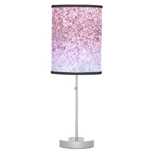 Unicorn Girls Glitter #1d (Faux Glitter) #pastel  Table Lamp