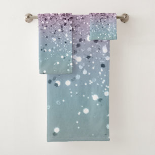Unicorn Girls Glitter #6 #shiny #pastel Bath Towel Set