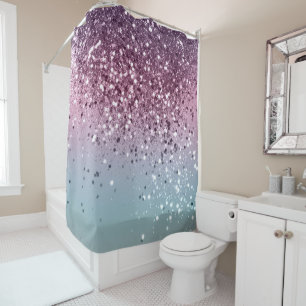 Unicorn Girls Glitter #6 #shiny #pastel Shower Curtain