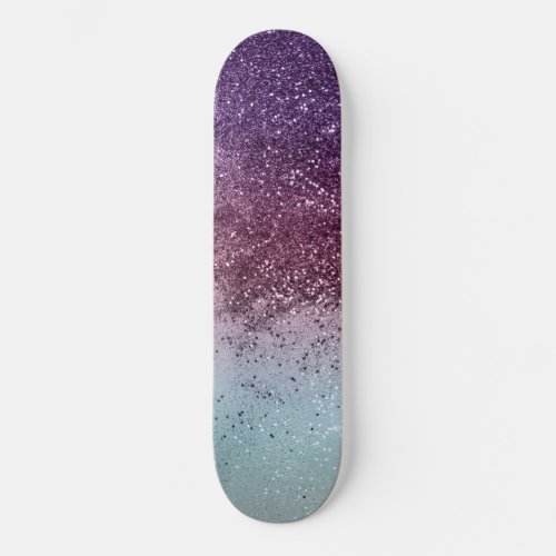 Unicorn Girls Glitter 6b Faux Glitter shiny  Skateboard