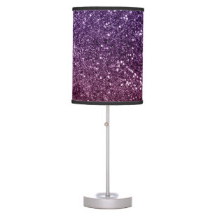 Unicorn Girls Glitter #6b (Faux Glitter) #shiny  Table Lamp