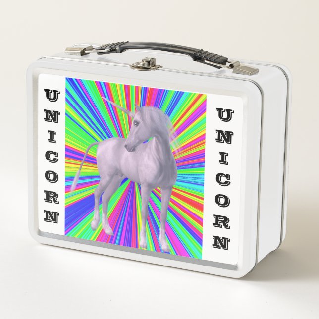 Unicorn girls lunch box (Front)