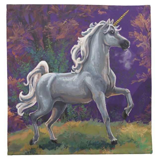Unicorn Glade Cloth Napkin (Front)