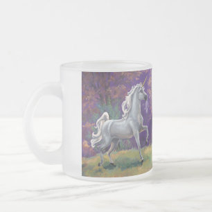 Unicorn Glade Frosted Glass Coffee Mug