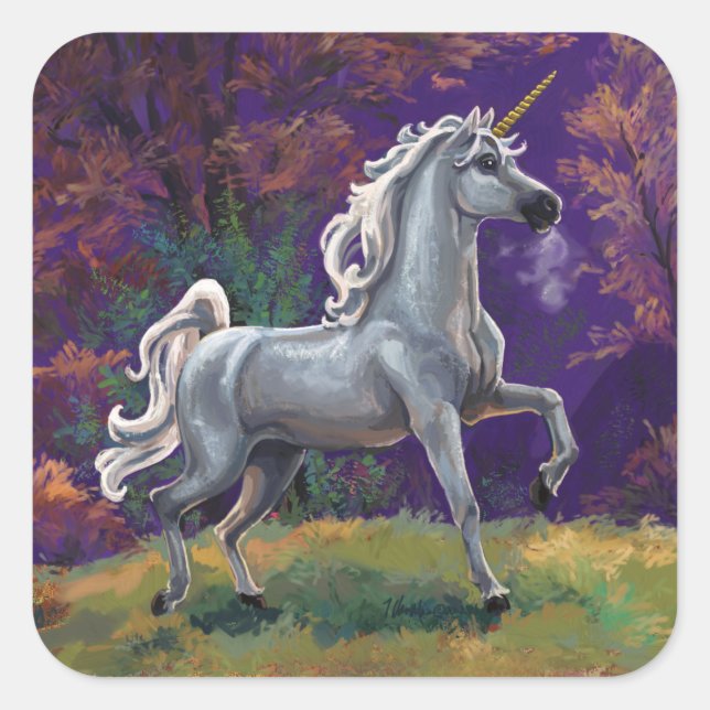 Unicorn Glade Square Sticker (Front)