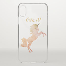 Unicorn Glitter - Custom iPhone X Case