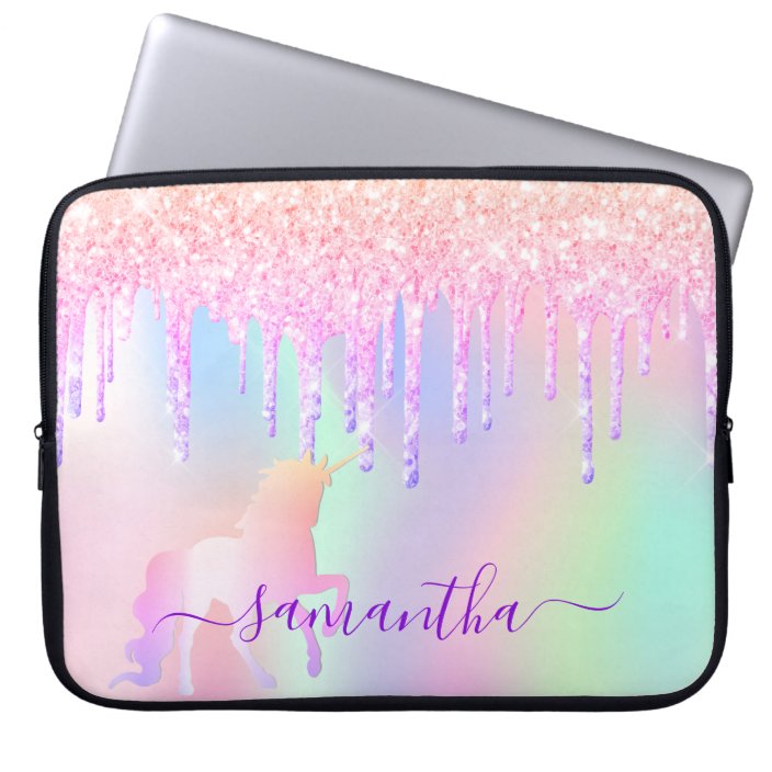 iridescent laptop sleeve