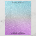 Unicorn glitter Letterhead<br><div class="desc">Unicorn glitter Letterhead</div>