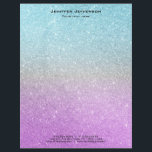 Unicorn glitter Letterhead<br><div class="desc">Unicorn glitter Letterhead</div>