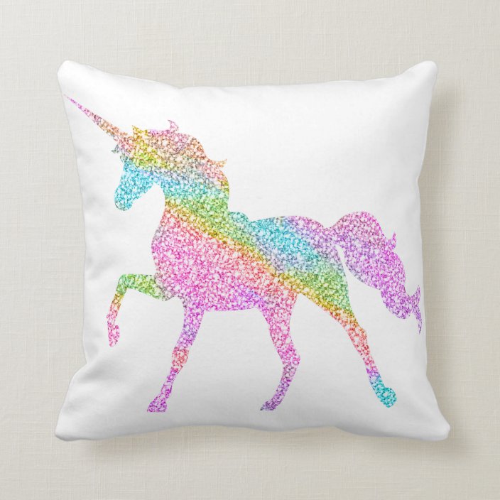 unicorn sparkle pillow