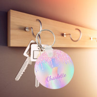 Holographic Unicorn Keychain