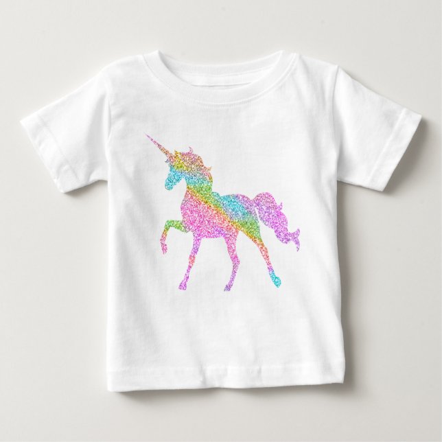 Unicorn Glitter Top for kids (Front)