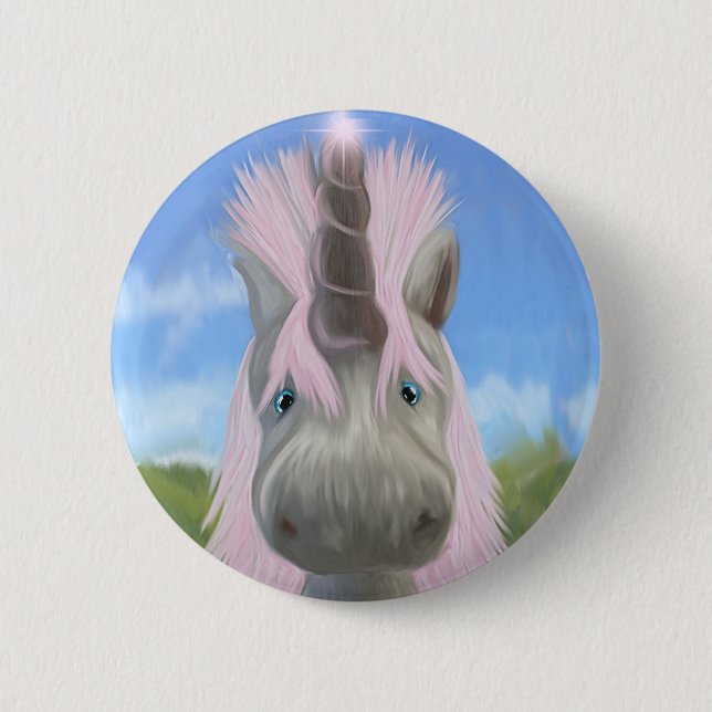 Unicorn glow button (Front)