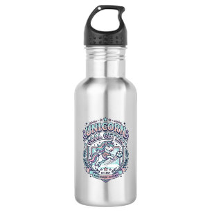 Unicorn Goal Getter Retro Style Graphic Tee Design Stainless Steel Water Bottle