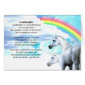 Unicorn Goddaughter Poem (Front Horizontal)