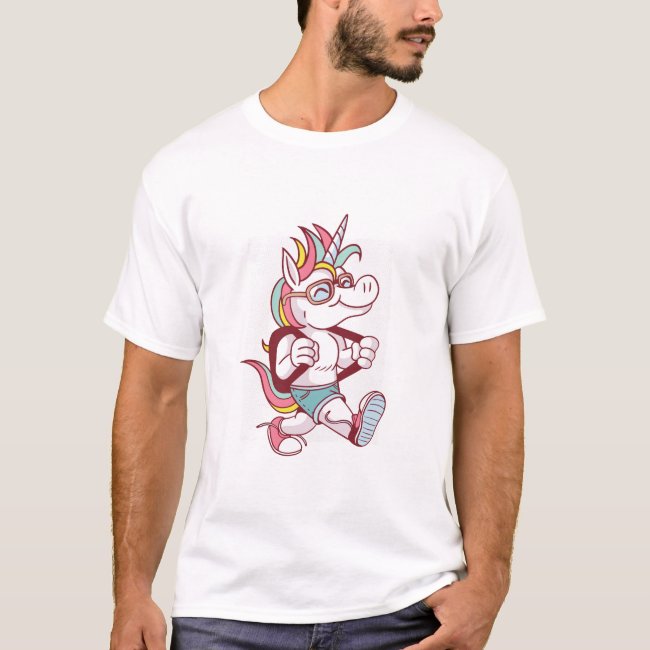 Unicorn Goes To School T-Shirt