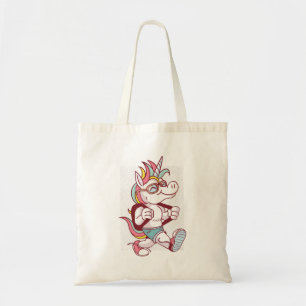 Unicorn Goes To School Tote Bag