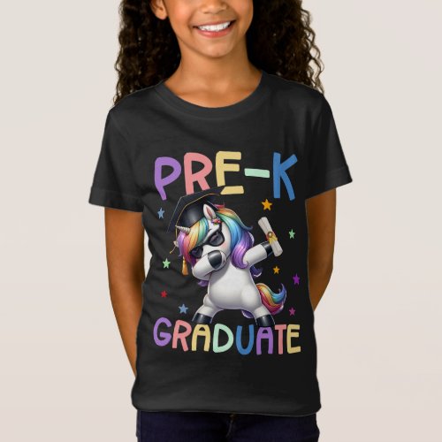 Unicorn Graduation Preschool Graduate Kindergarten T_Shirt